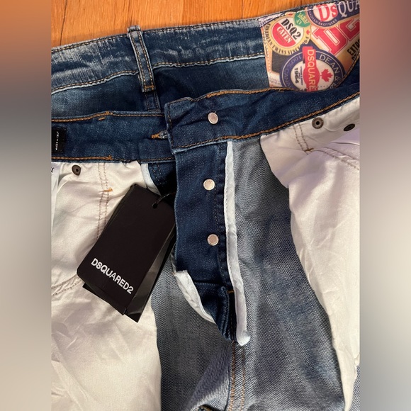 Dsquared2 paint-splatter Distress Italy-made Jeans - Picture 13 of 15